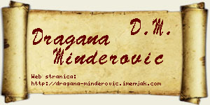 Dragana Minderović vizit kartica